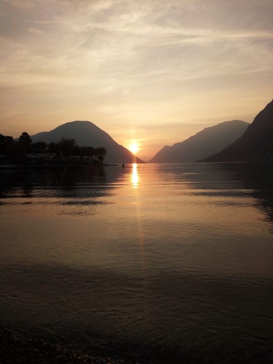 Sonnenuntergang am Luganer See