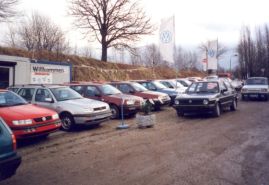 1993 - Der Gebrauchtwagenplatz.