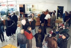 1995 - So sah der Servicebereich zur Eröffnung aus.
