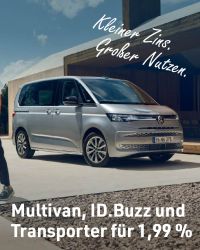 Der neue Multivan, der ID.Buzz & der neue Transporter für 1,99 % finanzieren